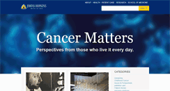 Desktop Screenshot of cancer-matters.blogs.hopkinsmedicine.org