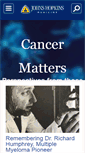 Mobile Screenshot of cancer-matters.blogs.hopkinsmedicine.org